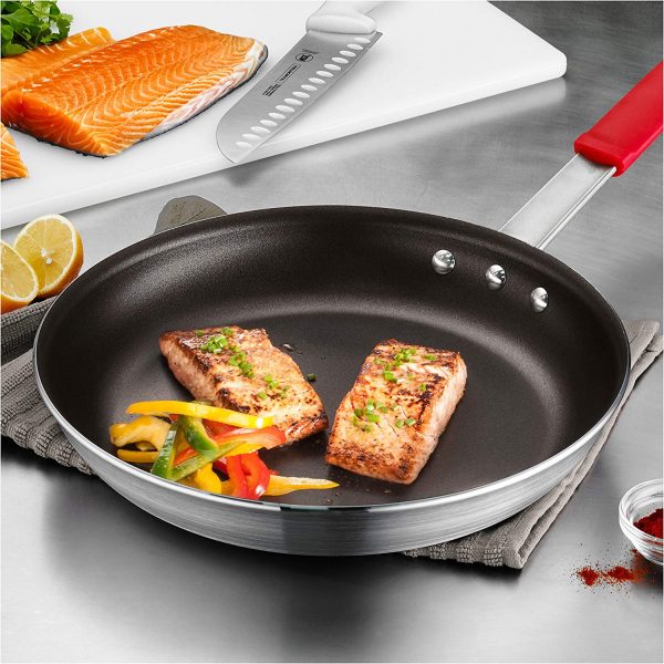 Tramontina 80114/536DS Aluminum Nonstick Restaurant, 12", Madein USAi Professional Fry Pan, inches