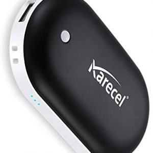 KARECEL Rechargeable Hand Warmers, Electric Hand Warmer 5200mAh Powerbank Reusable Handwarmers, Portable USB Hand Warmer Heater Battery Pocket Warmer, Best Gifts for Men and Women in Cold Winter