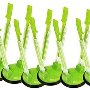Baggy Rack -Sandwich Bag Racks Holder，Food Storage Bags Clip,- Ideal Plastic Kitchen Gadget, No Hassle Cooking Solutions (6pcs)