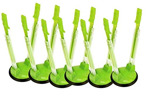 Baggy Rack -Sandwich Bag Racks Holder,Food Storage Bags Clip,- Ideal Plastic Kitchen Gadget, No Hassle Cooking Solutions (6pcs)
