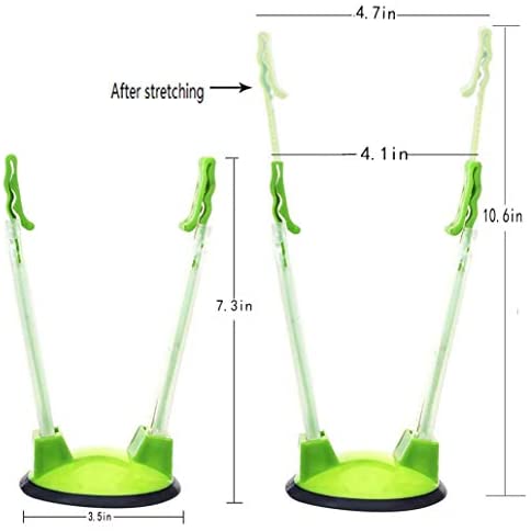 Baggy Rack -Sandwich Bag Racks Holder,Food Storage Bags Clip,- Ideal Plastic Kitchen Gadget, No Hassle Cooking Solutions (6pcs)
