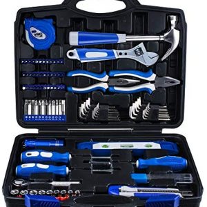 Vastar 102 Piece Home Repair Tool Kit, General Household Tool Kit for Home Maintenance with Plastic Toolbox Storage Case