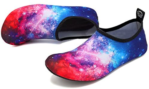 VIFUUR Water Sports Shoes Barefoot Quick-Dry Aqua Yoga Socks Slip-on for Men Women