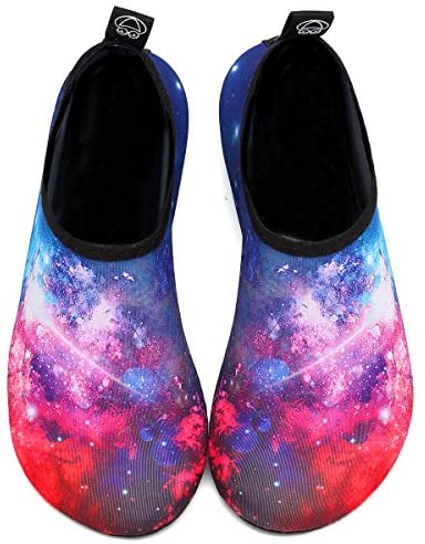 VIFUUR Water Sports Shoes Barefoot Quick-Dry Aqua Yoga Socks Slip-on for Men Women