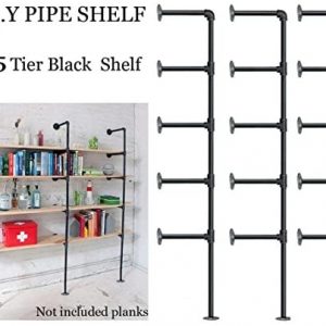 Industrial Retro Wall Mount Iron Pipe Shelf,DIY Open Bookshelf,Hung Bracket,Home Improvement Kitchen Shelves,Tool Utility Shelves, Office Shelves,Ceiling Mount Shelf Shelves