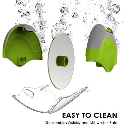 Kitchy Pizza Cutter Wheel - Super Sharp and Easy To Clean Slicer, Kitchen Gadget with Protective Blade Guard (Green)