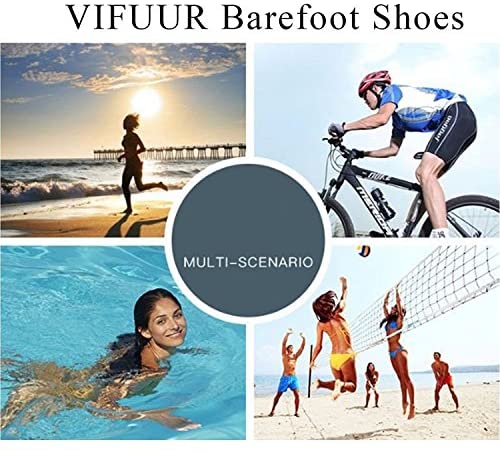 VIFUUR Water Sports Shoes Barefoot Quick-Dry Aqua Yoga Socks Slip-on for Men Women