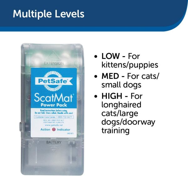 PetSafe ScatMat Indoor Pet Training Mat for Dogs and Cats, Strip Size 46 x 3 inch, Pet Proofing Mat