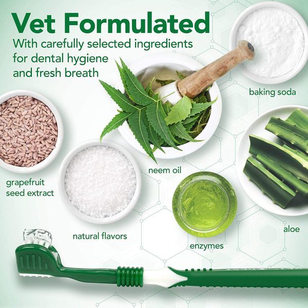 Vet’s Best Enzymatic Dog Toothpaste | Teeth Cleaning and Fresh Breath Dental Care Gel | Vet Formulated