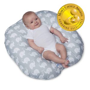 Boppy Original Newborn Lounger, Elephant Love Gray