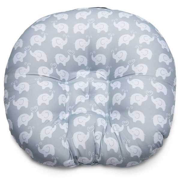 Boppy Original Newborn Lounger, Elephant Love Gray