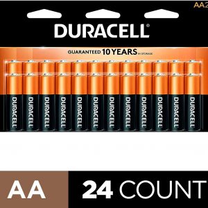 Duracell - CopperTop AA Alkaline Batteries - long lasting, all-purpose Double A battery for household and business - 24 Count