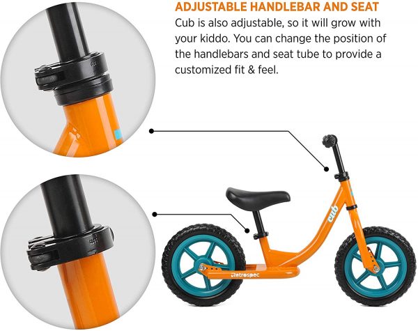 Retrospec Cub Kids Balance Bike No Pedal Bicycle