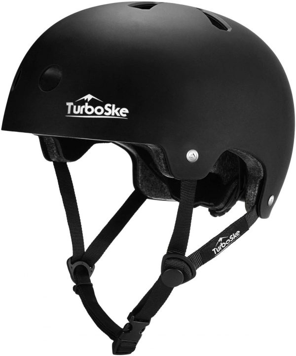 TurboSke Skateboard Helmet, BMX Helmet, Multi-Sport Helmet, Bike Helmet for Kids, Youth, Men, Women