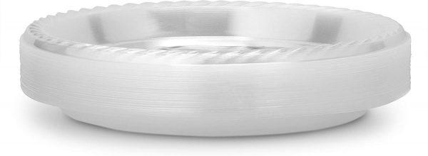 Laura Stien Clear Plastic 9 Inch Plates Pack Of 40