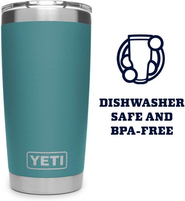 YETI Rambler 20 oz Tumbler, Stainless Steel, Vacuum Insulated with MagSlider Lid